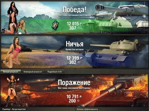 Послебоевая статистика для WOT