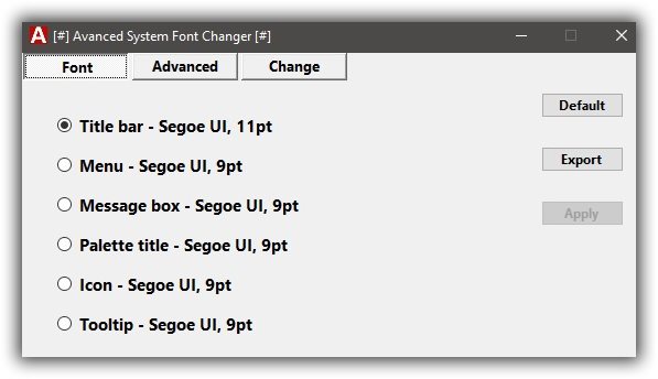 Advanced System Font Changer 1.0.0.30 программа изменения шрифта в системе
