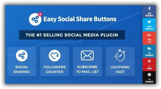Easy Social Share Buttons 5.1 плагин социальных кнопок wordpress
