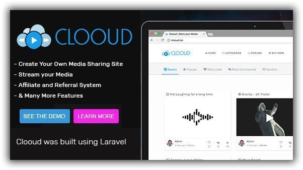 Clooud 1.4.0 медиа скрипт социальной платформы