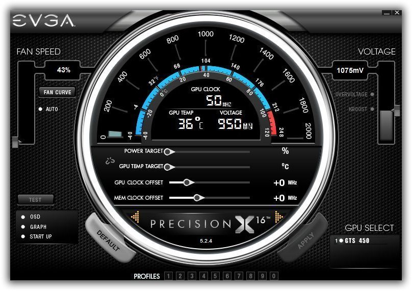 EVGA Precision XOC 6.2.2 программа разгона видеокарты