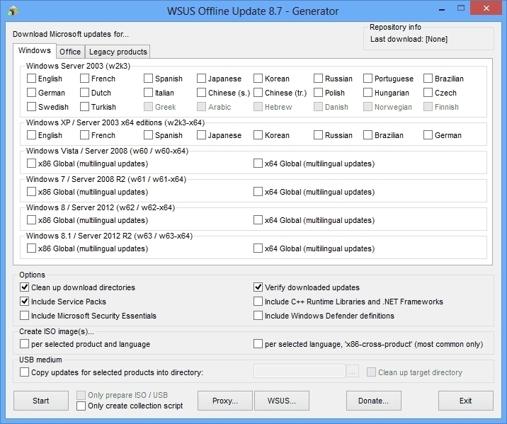 WSUS Offline Update 11.1 + rus программа обновлений
