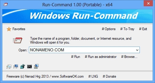 Run-Command 2.88 + x64 + Portable программа выполнить