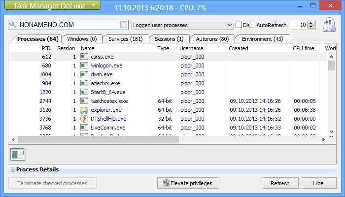 MiTeC Task Manager DeLuxe 2.23.4 + x64 диспетчер задач windows