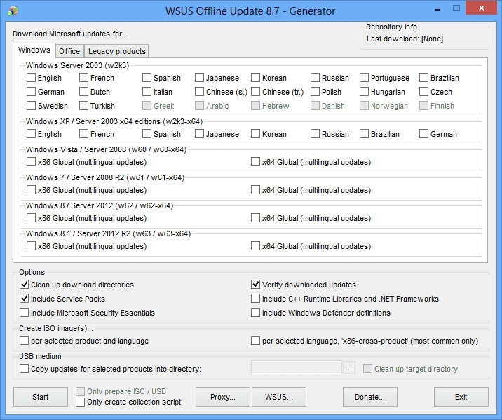 WSUS Offline Update 11.2 программа обновлений