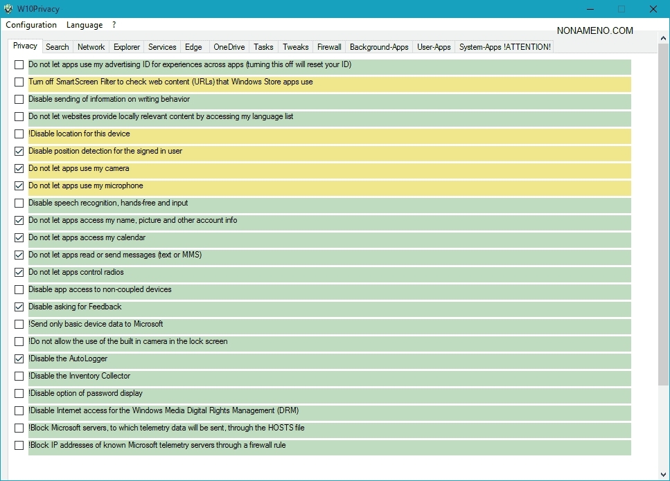 W10Privacy 3.0.0.0 + Rus отключаем шпионские модули windows