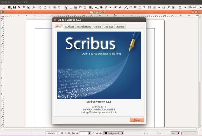 Scribus 1.5.4 верстка документов