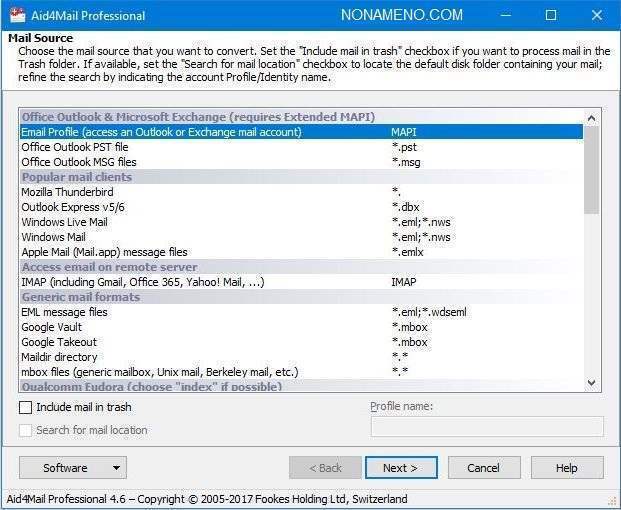Aid4Mail Professional 4.62 Build 295 перенос электронной почты