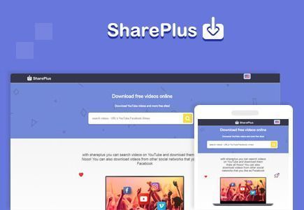 Shareplus 2.1 загрузчик видео с YouTube, Facebook, Instagram