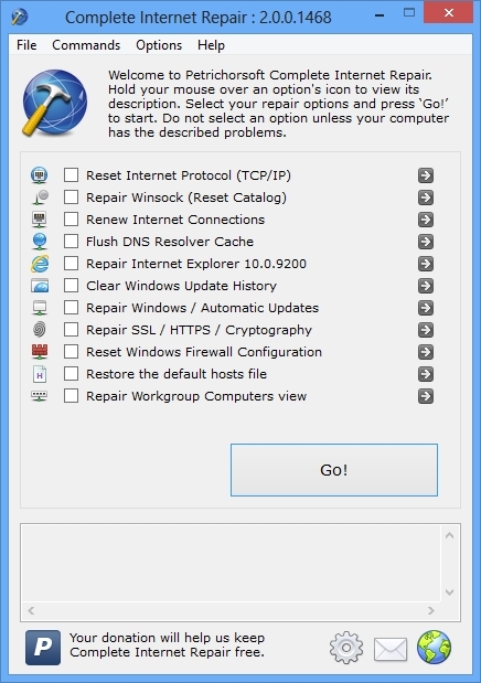 Complete Internet Repair 5.1.0.3943 + Portable исправление интернет подключения