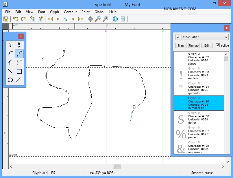 Type light 3.2.048 программа редактирования шрифтов