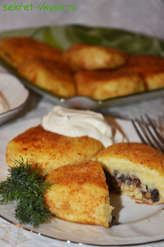 Зразы картофельные с шампиньонами рецепт Зразы картофельные с шампиньонами рецепт