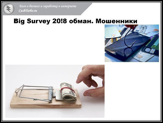 Big Survey 2018 обман мошенники