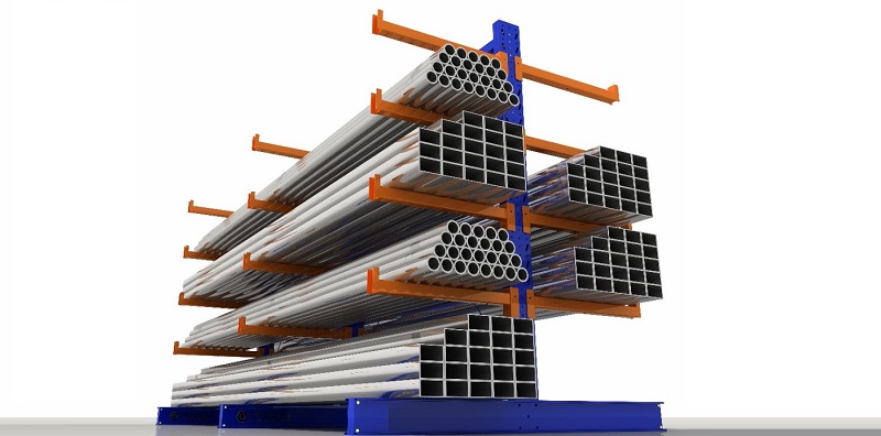 Складские стеллажи для хранения металла