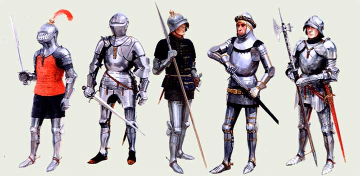 Английские рыцари 1400-1500 годов