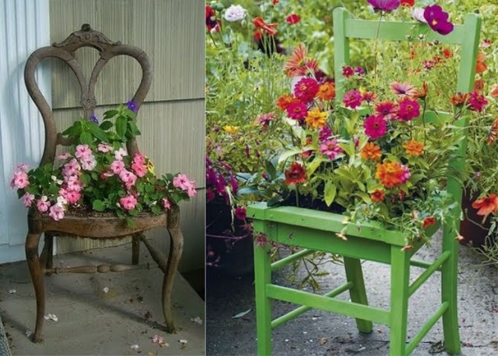 Необычные идеи для клумбы - фото