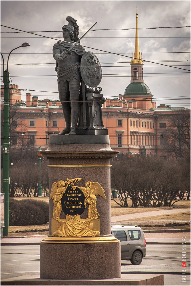 Фото памятника суворову в санкт петербурге