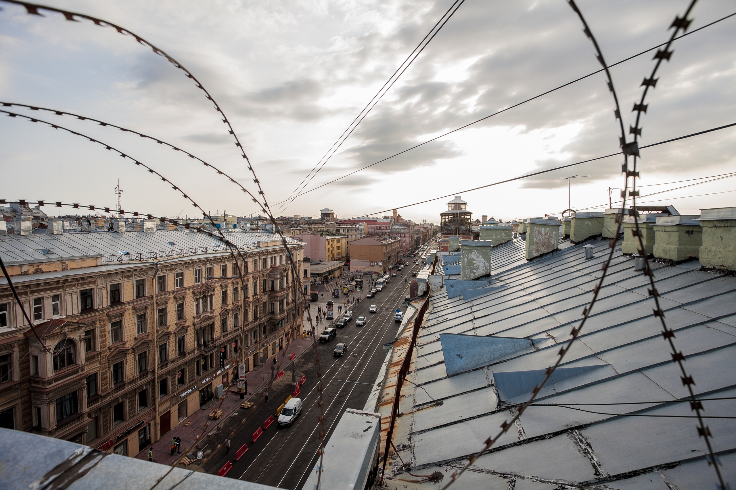Невский проспект крыши Санкт-Петербурга