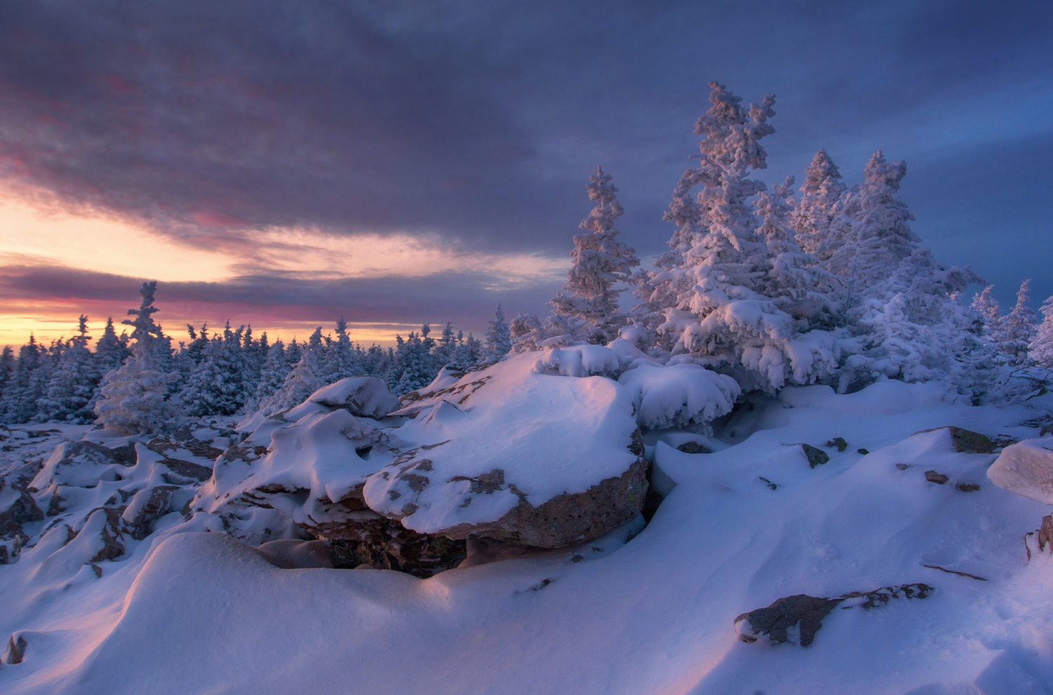 Природа Урала зимой декабрь
