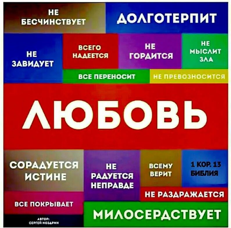 Любовь долготерпит милосердствует картинки